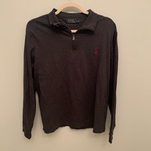 Grey POLO Quarter Zip